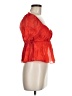 Thirty/Thirty 100% Polyester Orange Short Sleeve Blouse Size M - photo 4