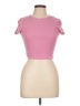 Garage Pink Short Sleeve Turtleneck Size L - photo 1