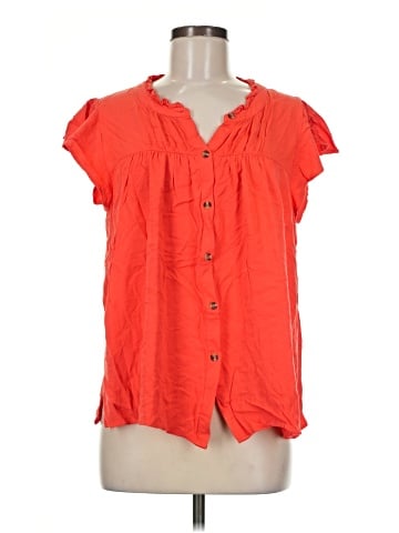 Rose + Olive Short Sleeve Blouse (view 1)