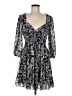Cinq à Sept 100% Polyester Paisley Gray Casual Dress Size 8 - photo 1