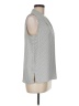 Ann Taylor 100% Polyester Gray Sleeveless Blouse Size M - photo 4