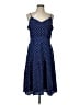 J.Crew 100% Polyester Polka Dots Blue Casual Dress Size L (estimated) - photo 1