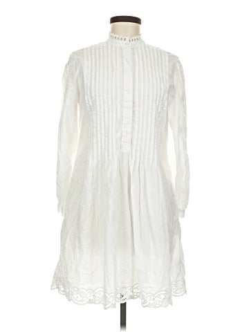 Madewell Pintucked Eyelet Mini Dress (view 1)