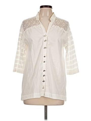 Daniela Dallavalle Elisa Cavaletti 3/4 Sleeve Button-Down Shirt (view 1)