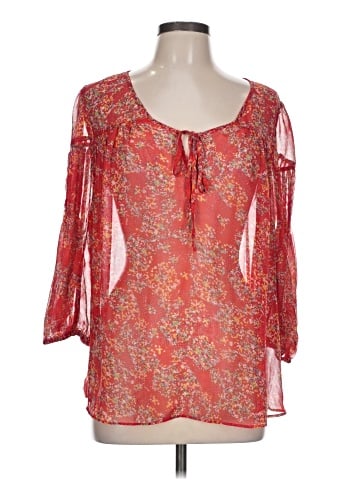 Pins and Needles 3/4 Sleeve Blouse (view 1)