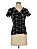 AK Anne Klein 100% Polyester Black Short Sleeve Top Size S - photo 1