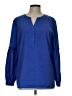 Talbots 100% Polyester Blue Long Sleeve Blouse Size L - photo 1