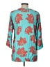 Escapada Floral Teal 3/4 Sleeve Blouse Size L - photo 2