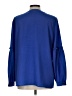 Talbots 100% Polyester Blue Long Sleeve Blouse Size L - photo 2