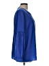 Talbots 100% Polyester Blue Long Sleeve Blouse Size L - photo 4