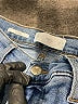 MNG Stripes Blue Jeans Size 4 - photo 7