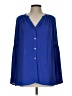 Lilly Pulitzer 100% Polyester Blue Long Sleeve Blouse Size L - photo 1