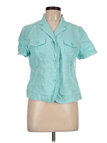 JM Collection Short Sleeve Blouse (view 1)