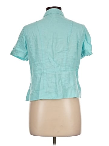 JM Collection Short Sleeve Blouse (view 2)