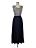 Talbots Stripes Blue Casual Dress Size Lg Petite - photo 1