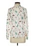 Boden Print Ivory Long Sleeve Blouse Size 2 - photo 1