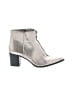 Sole Society Metallic Silver Ankle Boots Size 8 - photo 1