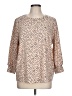 Adrianna Papell Tan 3/4 Sleeve Blouse Size L - photo 1