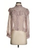 LoveShackFancy 100% Silk Pink Long Sleeve Silk Top Size P (petite) - photo 1