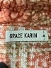 Grace Karin Plaid Orange Faux Fur Jacket Size M - photo 6