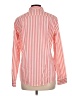 Lands' End 100% Cotton Stripes Orange Long Sleeve Button-Down Shirt Size 12 - photo 2