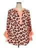 Unbranded Orange 3/4 Sleeve Blouse Size 2X - photo 1