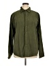 Unbranded 100% Polyester Solid Green Long Sleeve Blouse Size XL - photo 1