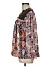 Ivy Jane Animal Print Floral Pink 3/4 Sleeve Blouse Size L - photo 5