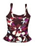 Athleta Floral Burgundy Red Swimsuit Top Size XS - Sm (32B) - photo 2