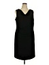 Calvin Klein Solid Black Cocktail Dress Size 2X - photo 1