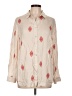 Chico's 100% Rayon Hearts Ivory Long Sleeve Blouse Size L - photo 1