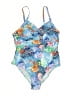 Unbranded Print Blue One Piece Swimsuit Size L - photo 1