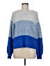 Evereve Color Block Blue Pullover Sweater Size M - photo 1