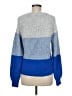 Evereve Color Block Blue Pullover Sweater Size M - photo 2