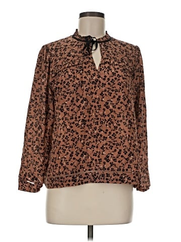 Point Sur Long Sleeve Silk Top (view 1)