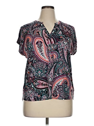Dana Buchman Short Sleeve Blouse (view 1)