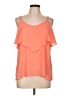 Veronica M. 100% Polyester Orange Sleeveless Blouse Size L - photo 1