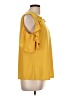89th & Madison Yellow Short Sleeve Top Size L - photo 4