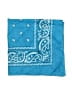 Unbranded 100% Cotton Paisley Teal Blue Scarf One size - photo 2