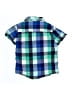 Gymboree 100% Cotton Plaid Blue Short Sleeve Button-Down Shirt Size 4 - photo 2
