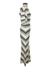 Max Studio Stripes Ivory White Casual Dress Size S - photo 4
