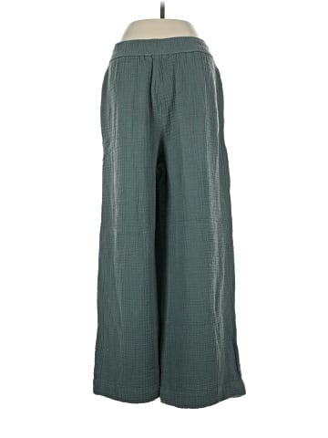 Madewell The Untailored Wide-Leg Crop Pant in Lightspun (view 2)