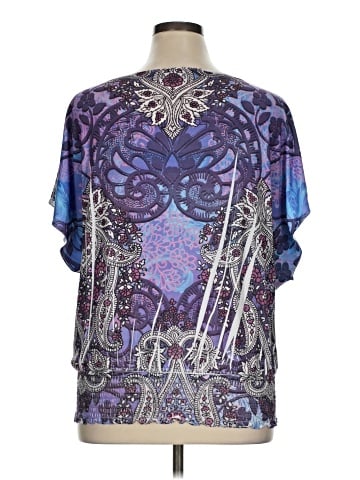 AB Studio Short Sleeve Blouse (view 2)