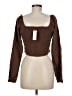 LA Hearts Brown Long Sleeve Top Size M - photo 2