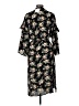 Hayden 100% Polyester Floral Black Casual Dress Size Med - Lg - photo 2
