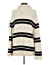 H&M Stripes Ivory Turtleneck Sweater Size S - photo 2
