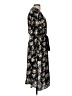 Hayden 100% Polyester Floral Black Casual Dress Size Med - Lg - photo 4