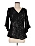 Grace Karin Black 3/4 Sleeve Blouse Size M - photo 1