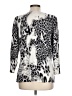 Choices Animal Print Silver Cardigan Size L - photo 2