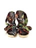 Impo Animal Print Orange Green Wedges Size 6 - photo 2